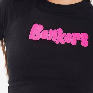 Black "Bonkers" Graphic T-Shirt