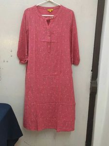 Global Desi Pink Printed Kurta