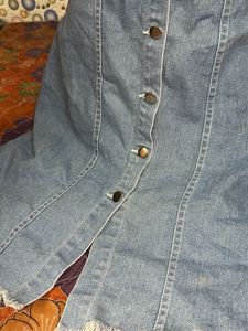 Denim Button-Up Dress