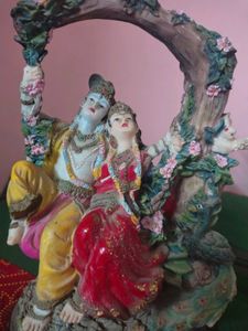 Radha Krishna Idol on Swing