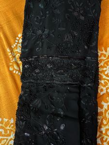 Elegant Black Embellished Kurta