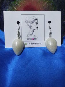 Elegant Glitter Teardrop Earrings