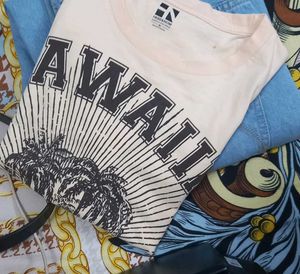 Graphic Print T-Shirt - Hawaii Paradise