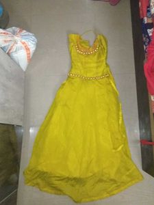 Yellow elegant ethnic gown