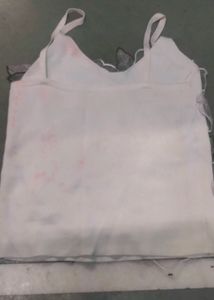 White Colour Crop Top