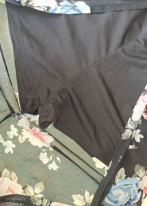 Floral Print Jumpsuit with Overlay Skirt