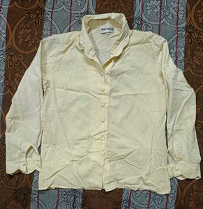 Elegant Cream Button-Up Blouse