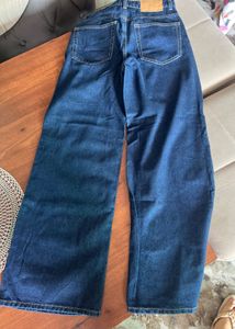 h&amp;m Dark Wash high waist Wide Leg Jeans