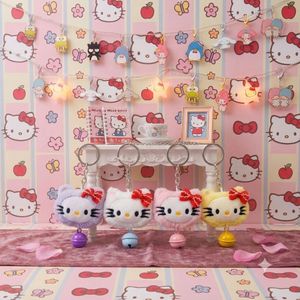 Cute Hello Kitty Plush Keychain 6pcs