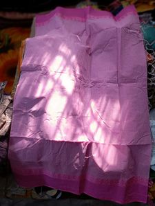Pink Tangail Saree With Blouse
