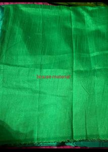 Green Silk Saree with Gold Embroidery
