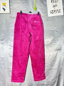 Vibrant Pink Corduroy Pants
