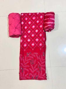 original cutton bandhani suit matiriyal 👗