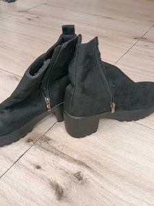 Black Suede Ankle Boots