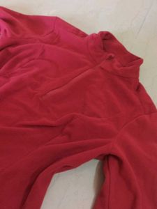 Red Long Sleeve Top