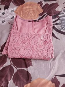 Pink Western Dress 👗