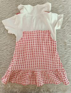 Baby Go White and Red Frock (Girls)