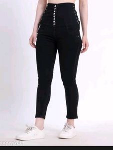 Stylish High Waisted Black Pants