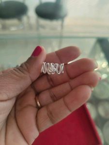 pure Silver Tone Heart Ring