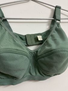 Comfortable Green Bra
