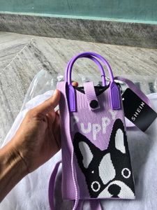 Cute Dog Print Mini Bag