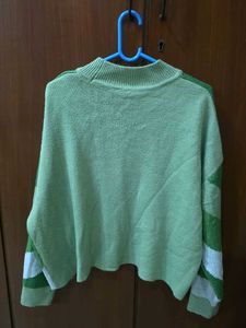 H&amp;M Green Butterfly Heart Knit Sweater