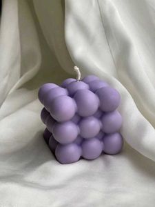 Purple Bubble Candle