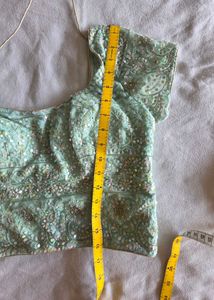 Designer thread work lace blouse