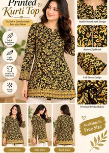 Stylish Printed Kurta Top for Women