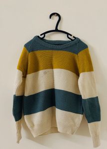 Kids Brown Knit Sweater