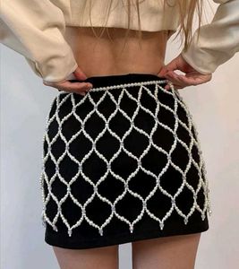 Sparkly Beaded Mini Skirt