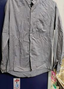 2 shirts ...Men's Grey Casual Button-Up Shirt