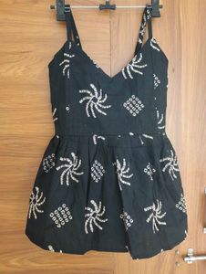 Black Printed tops