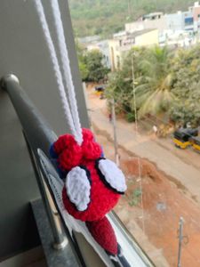 Handmade Spidey Crochet Charm