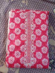Beautiful Pink Floral Kurta Set