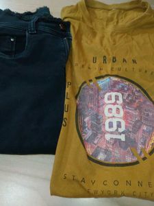 Combo 🤩Jeans &amp; Graphic Tee