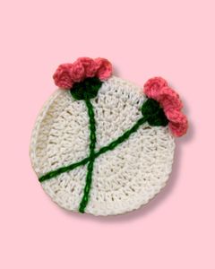 Crochet Flower Coasters (Set of 2)