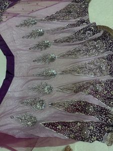 Beautiful Embellished Lavender Saree