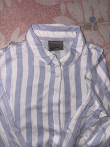 Classic Striped Button-Up Shirt