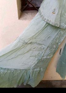 bust 38 Elegant Mint Green Kurta Set