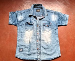 Men's Washed Denim Shirt