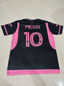 SALEInterMiami Messi 10 Black &amp; Pink Football Jer