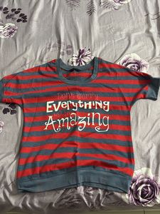 Striped T-Shirt "Everything will be Amazing"