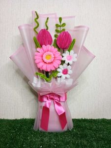 Handmade Pink Flower Bouquet