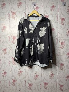 Abstract Print Long Sleeve Shirt