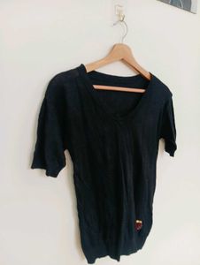 Classic Black V-Neck T-Shirt