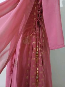 Pastel Pink Designer Sharara Pakistani Suit