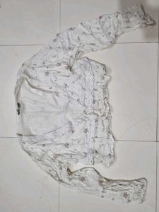 Sheer Floral Print Kimono Jacket