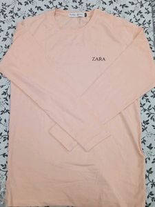 Zara Long Sleeve Peach Top