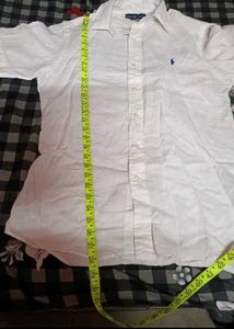 Men's White Short Sleeve Polo Shirt